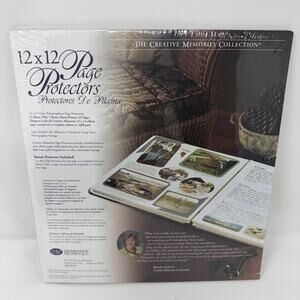 Creative Memories Original 12x12 Page Protectors Old Style Refill Pages (15) NEW